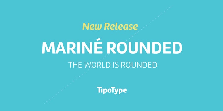 Mariné Rounded Font Poster 1