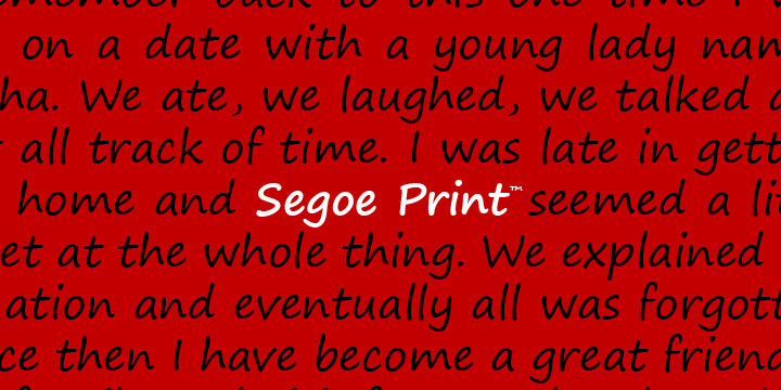 Segoe Print®
