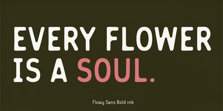 Flowy Font Poster 7