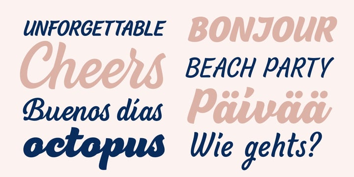 BeachBar Font Poster 12