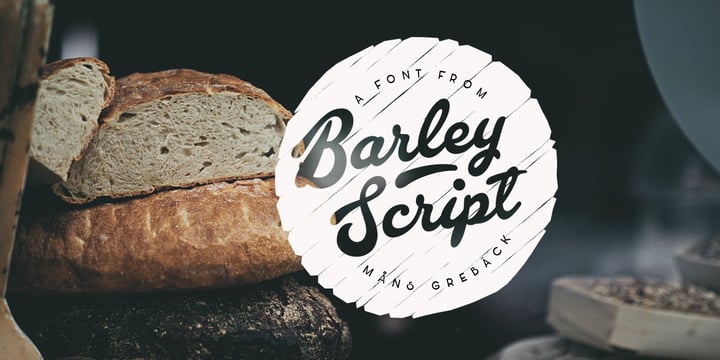 Barley Script Font Poster 1