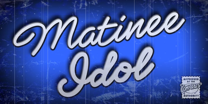 Matinee Idol Font Poster 1