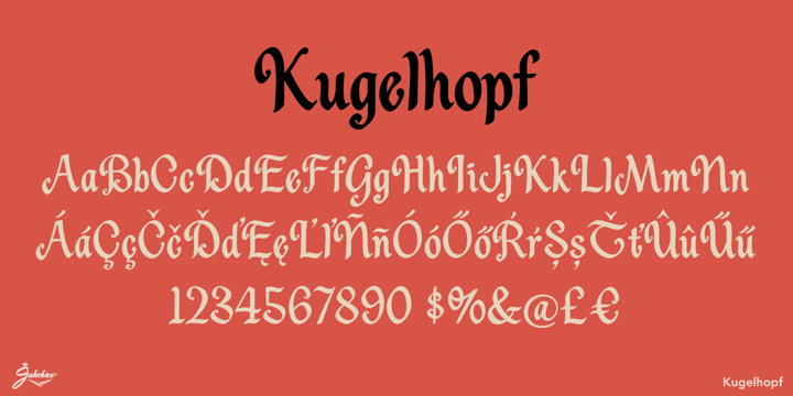 Kugelhopf JF Font Poster 2