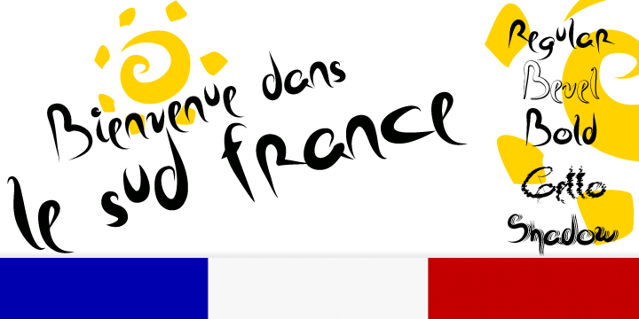 Sud France Font Poster 1