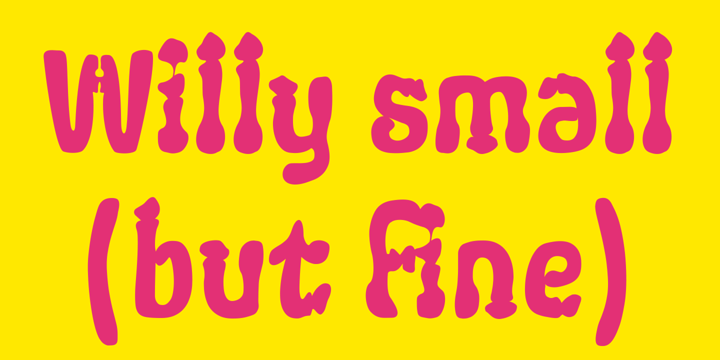 Ps Willy Small But Fine Font Poster 1
