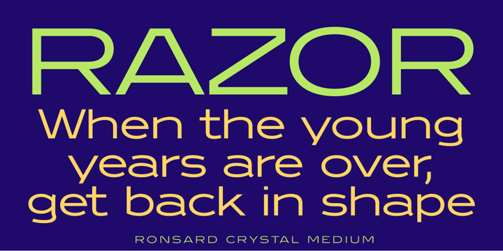 Ronsard Crystal Font Poster 3
