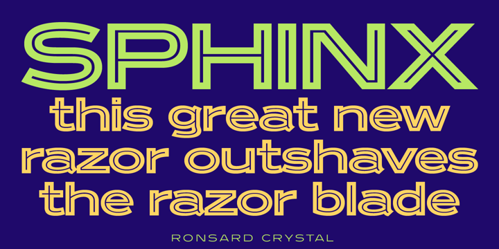 Ronsard Crystal Font Poster 5