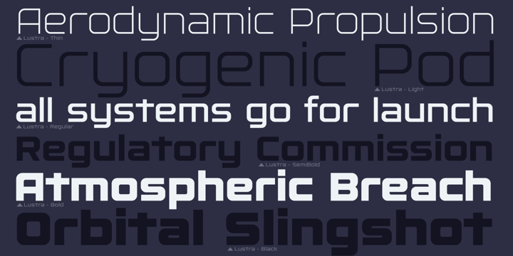 Lustra Font Poster 5