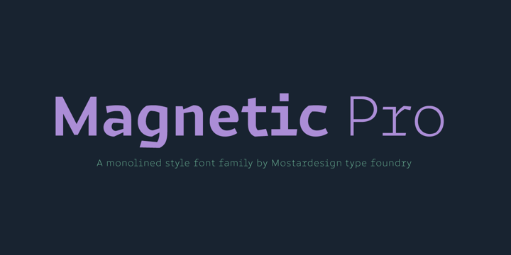 Magnetic Pro Font Poster 1