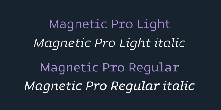 Magnetic Pro Font Poster 7
