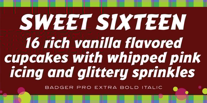 Badger Pro Font Poster 13