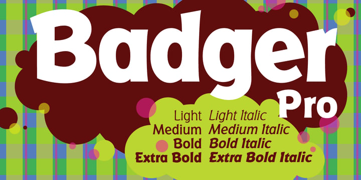 Badger Pro Font Poster 1