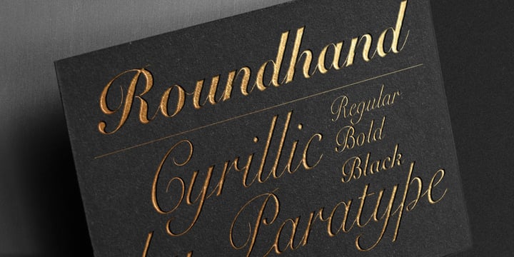 Roundhand BT Font Poster 5