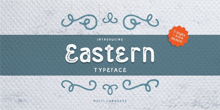 Eastern Font Poster 1
