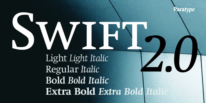 Swift 2.0 Cyrillic Font Poster 4