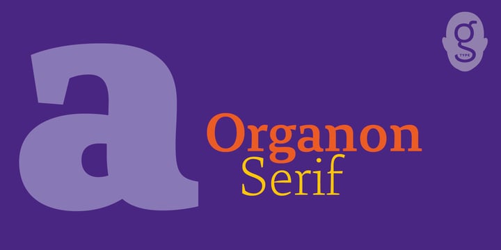 Organon Serif Font Poster 5