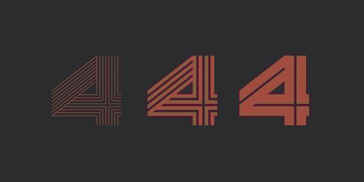 Intersection Font Poster 9