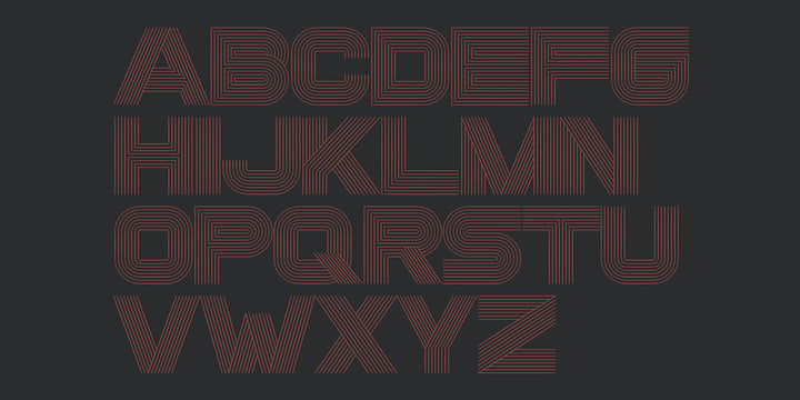 Intersection Font Poster 10