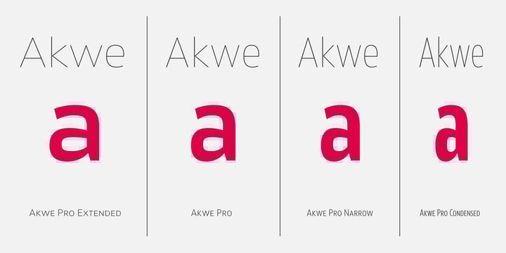 Akwe Pro Font Poster 6
