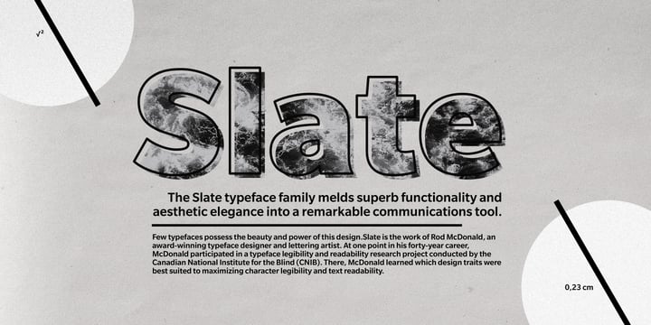 Slate Font Poster 8