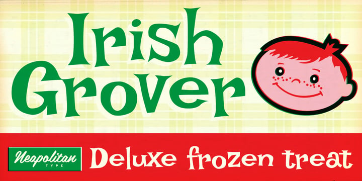 Irish Grover Pro Font Poster 1