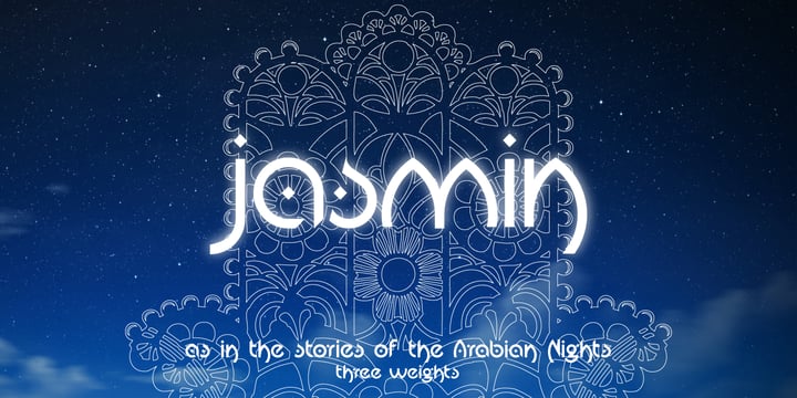 Jasmin Font Poster 2