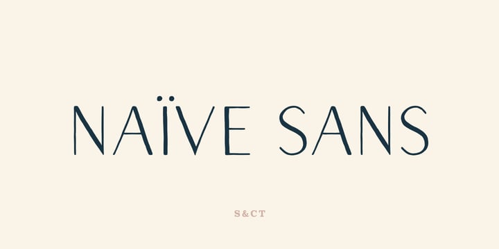 Naive Sans Font Poster 1