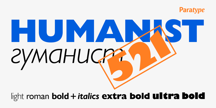 Humanist 521 Font Poster 5