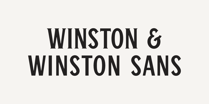 Winston & Winston Sans Font Poster 1