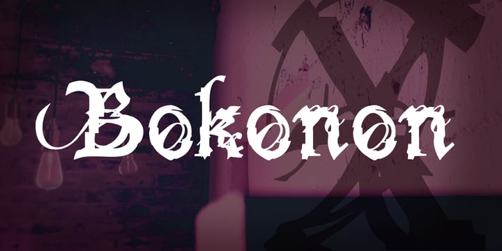 Bokonon Font Poster 1