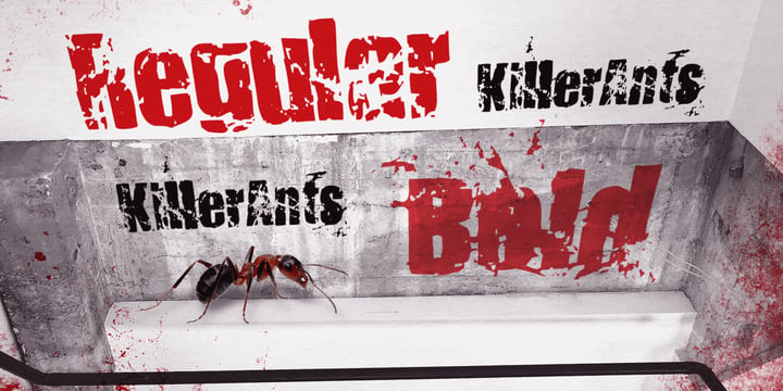 Killer Ants Font Poster 1