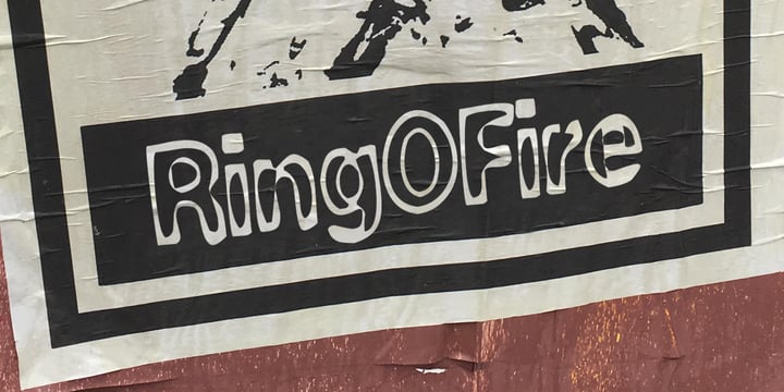Ring O Fire Font Poster 1