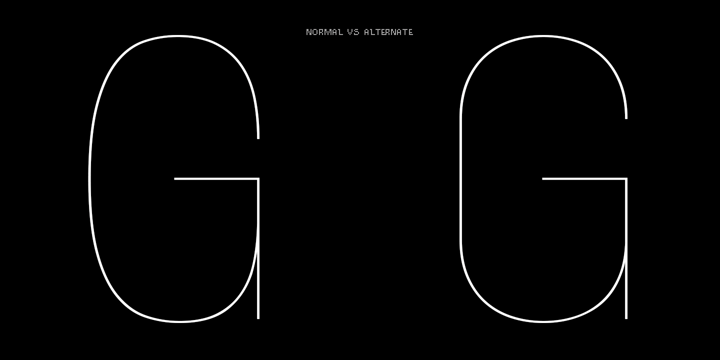 Align Vertical Mono Font Poster 9