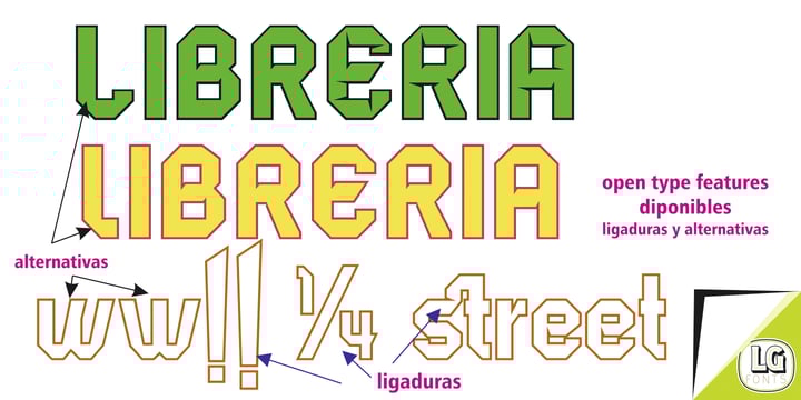 LGF A LAGE LOGO Font Poster 8