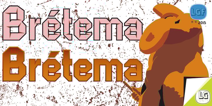 LGF A LAGE LOGO Font Poster 3