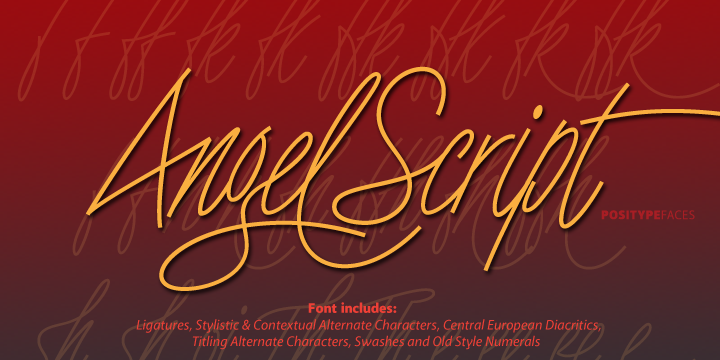 Angel Script Font Poster 2