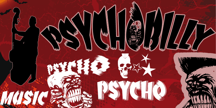Psychobilly Font Poster 1