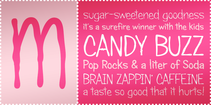 Candy Buzz BTN Font Poster 1