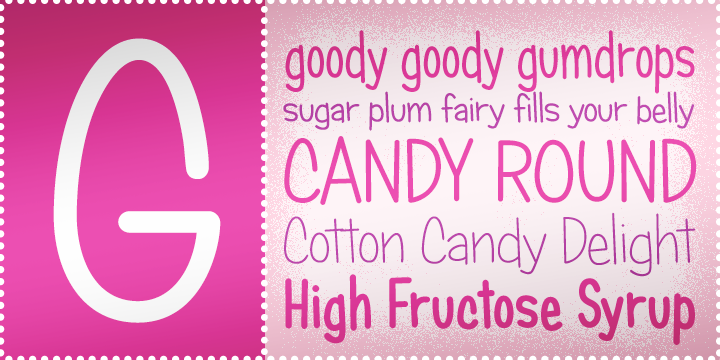 Candy Round BTN Font Poster 1