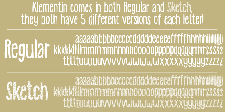Klementin Font Poster 5
