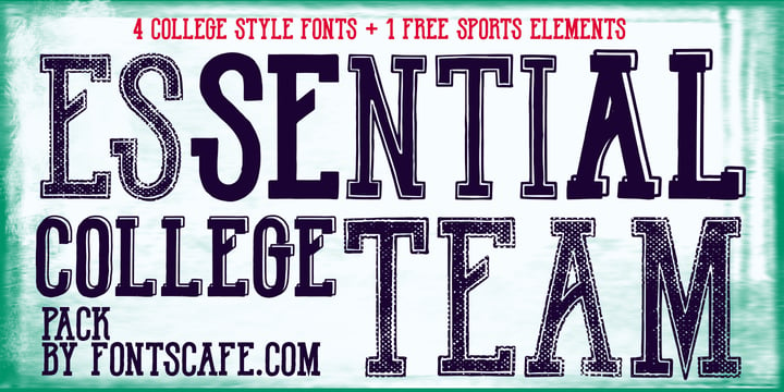 Ultimate College Team Font Poster 12