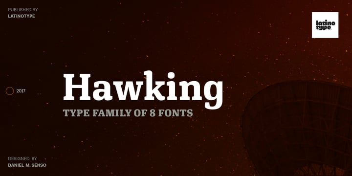 Hawking Font Poster 1