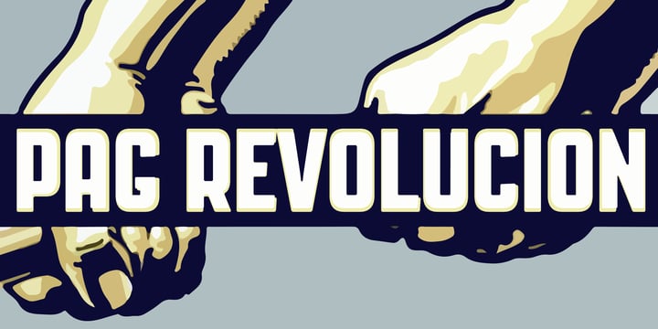 PAG Revolucion Font Poster 1