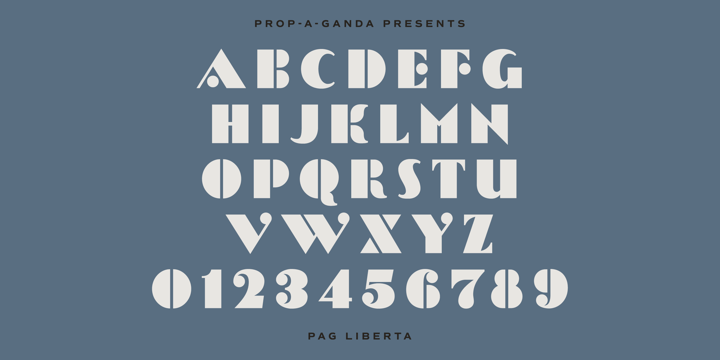 PAG Liberta Font Poster 2