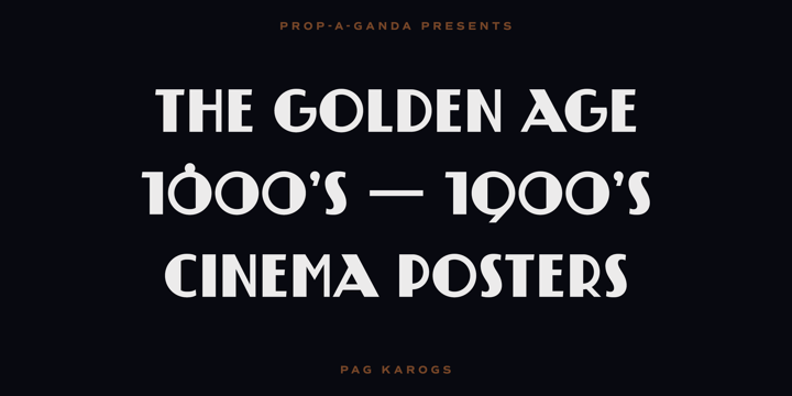 PAG Karogs Font Poster 4