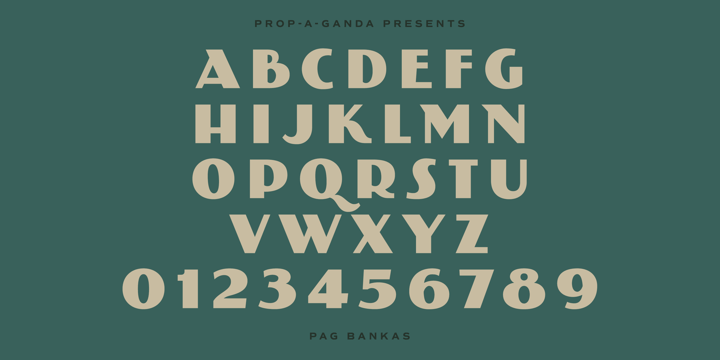 PAG Bankas Font Poster 2