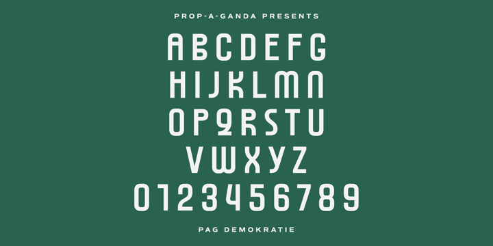 PAG Demokratie Font Poster 2