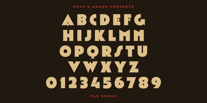 PAG Smoke Font Poster 2