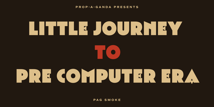 PAG Smoke Font Poster 4