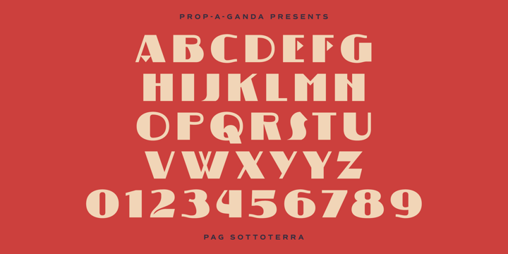 PAG Sottoterra Font Poster 2